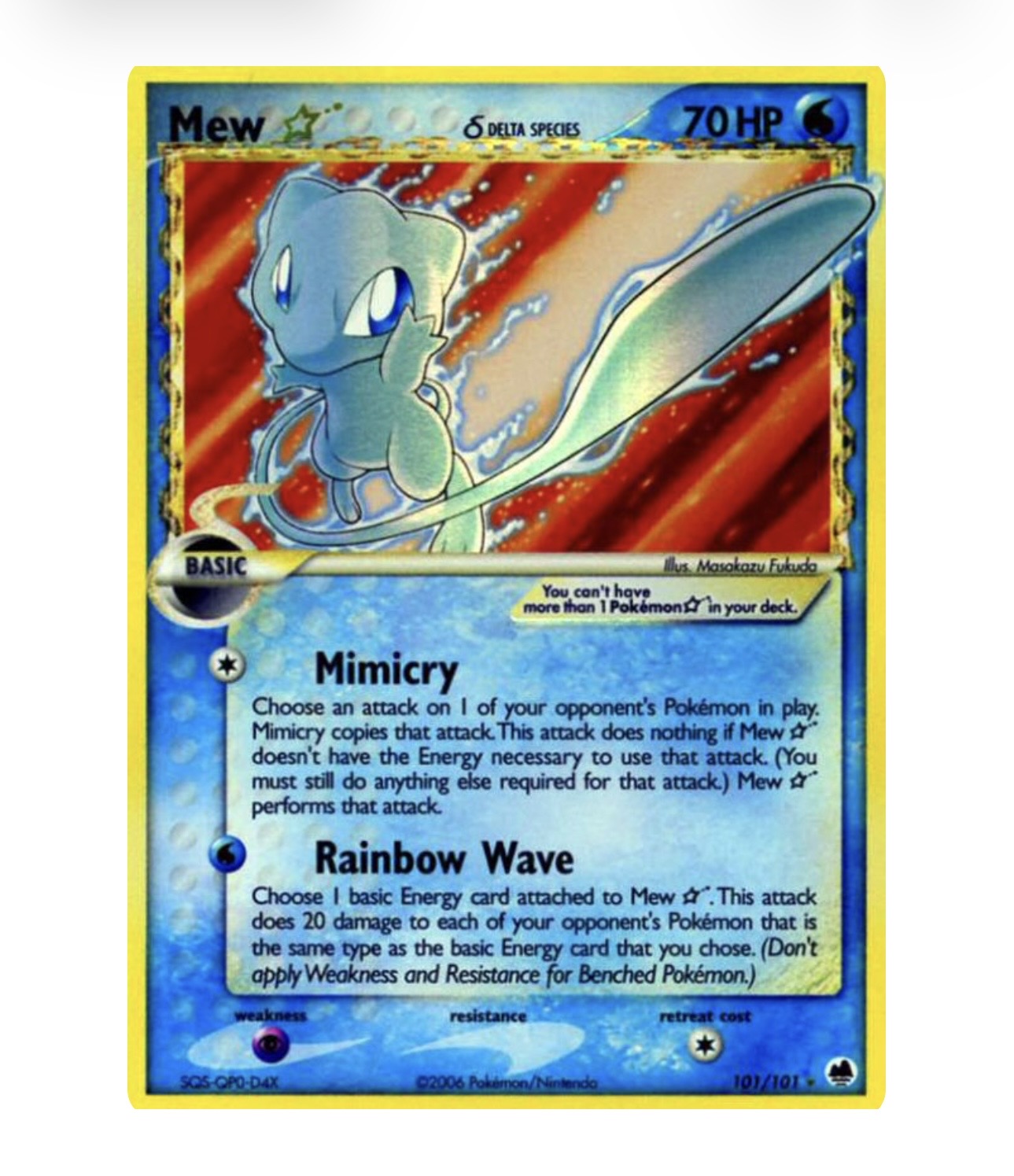Mew gold star